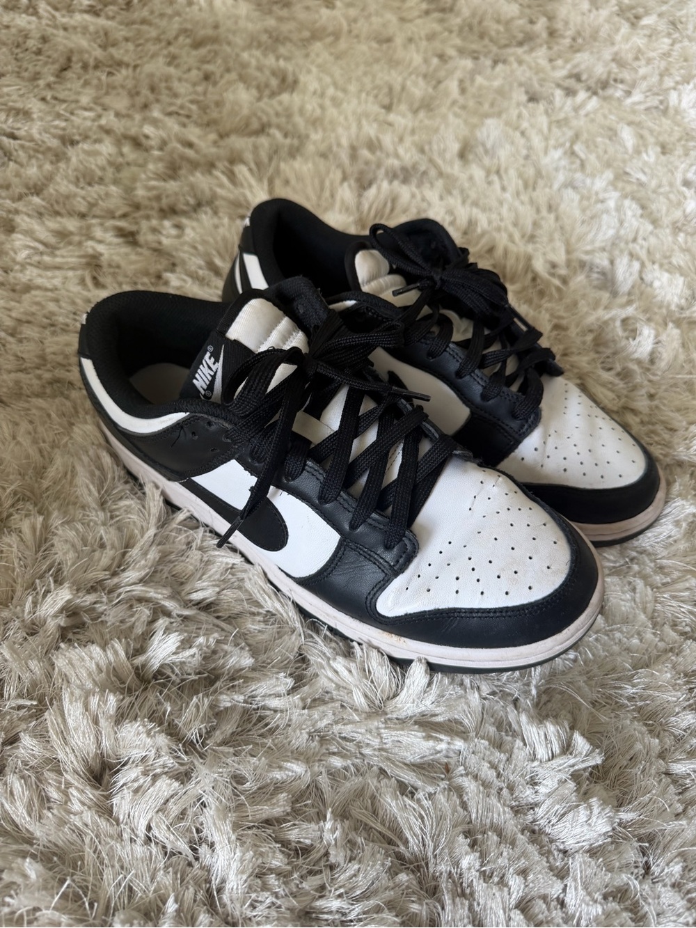 Nike Black and White Skate-Style Sneakers